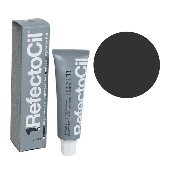 Гелевая краска для бровей и ресниц RefectoCil 1.1 Графит 15 мл - Фото №1