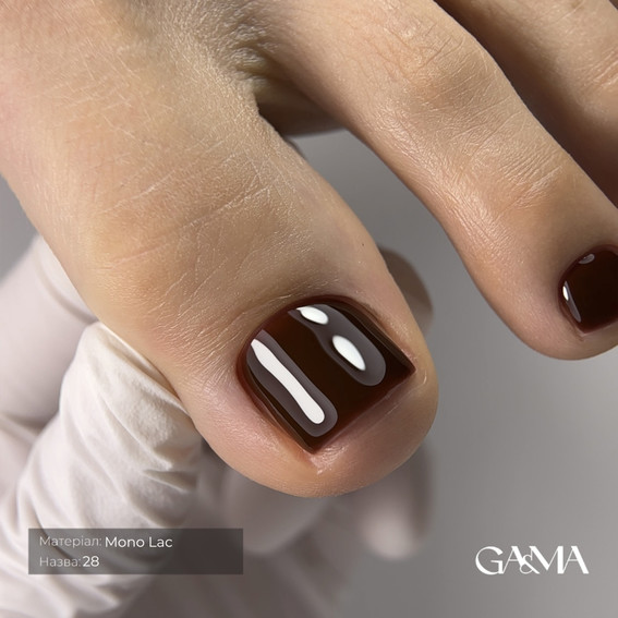Gel-Nagellack GA&MA Mono Lac 028 Einphasen  Braun 6 ml (7703234) - Фото №2