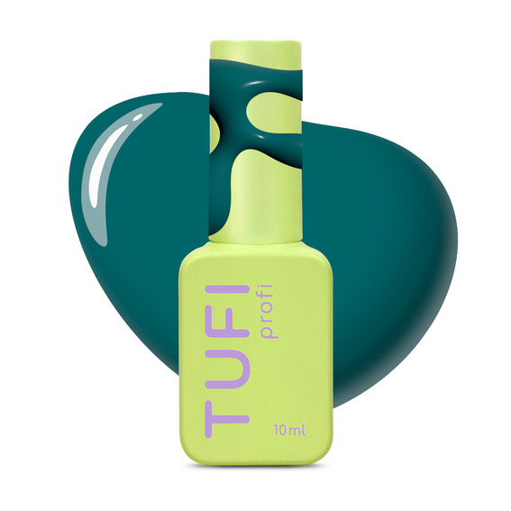 Gel-Nagellack TUFI Profi PANTONE 19 Alexandrit-Türkisgrün 10 ml (0331531) - Фото №1