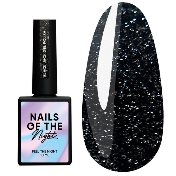 Gellack NAILSOFTHENIGHT Black Jack, 10 ml - Фото №1