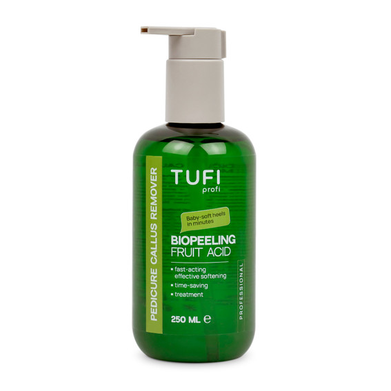 Hornhautentferner TUFI Profi BioPeeling Fruchtsäure-Hornhautentferner für weiche Füße, 250 ml (0330979) - Фото №1