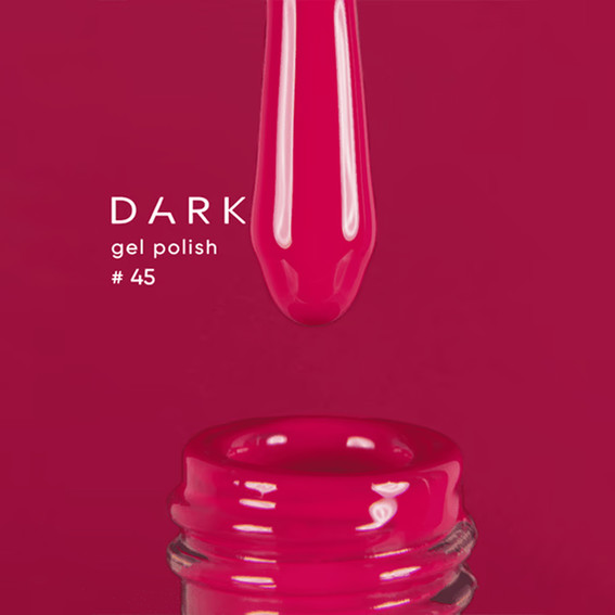 Gel-Nagellack DARK Neue Kollektion 045 Himbeere 6 ml - Фото №2