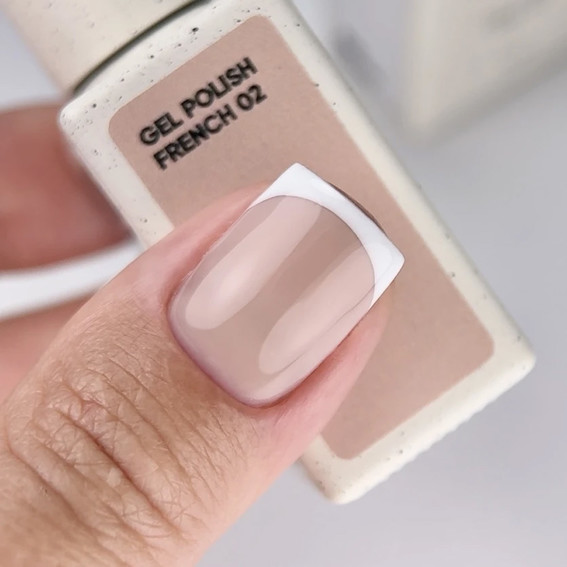 Gellack NAILSOFTHEDAY French Gel Polish 02 Beige-Nude 10 ml - Фото №4
