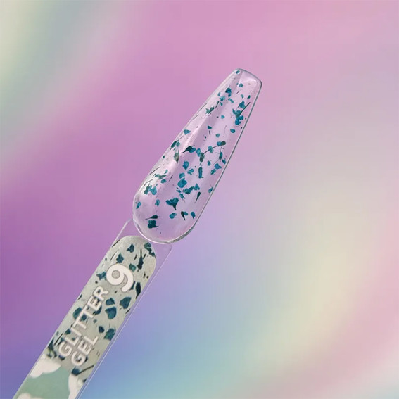 YOUARECUTE Glitzergel 9 mit blauen Trockenblumen, 5 ml (469-5115-1450) - Фото №3