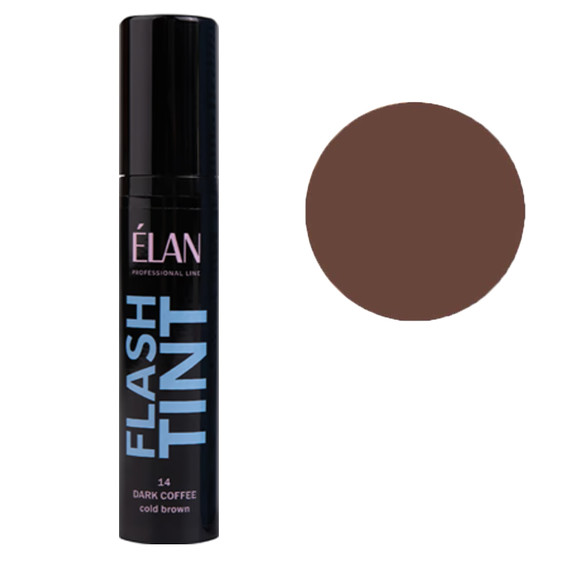 ELAN FLASH TINT 14 Dunkler Kaffee Augenbrauentönung 10 ml - Фото №1