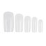 Soak-off gel tips TUFI profi  PREMIUM medium square transparent 240 pcs (0134005) - Фото №1