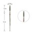 Cutter for manicure TUFI profi PREMIUM diamond bullet 244 023R 2.3 mm red notch - Фото №1