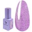 Gellack DNKa №0045 Lila mit schwarzem Glitzer 12 ml (GPDC0045) - Фото №1