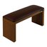 Подлокотник ECOSTAND Wood коричневый на коричневых ножках 320х160х110 мм - Фото №1