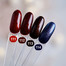 Gel-Nagellack Dark New Collection 112 Burgunderroter mit rotem Glitzer, 6 ml - Фото №3