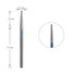 Manicure cutter Staleks Pro EXPERT carbide cone blue diameter 2,3 mm / working part 14 mm - Фото №1