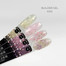Gel for extension Crystal Builder Gel KISS 4 milky with purple hearts 15 ml - Фото №2