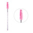 Eyelash and eyebrow brush, multi-colored, transparent handle with glitter, 50 pcs. - Фото №1