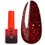 Gel-Nagellack DARK Neue Kollektion 111 Rot mit Glitzer, 6 ml - Фото №1