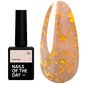 База NAILSOFTHEDAY Potal №12 персиковый с золотой поталью 10 мл