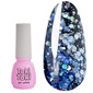 Gel polish Toki-Toki Disco № 002 blue with glitter 5 ml