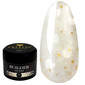 Gel for extension Crystal Builder Gel KISS 1 milky with white hearts 15 ml